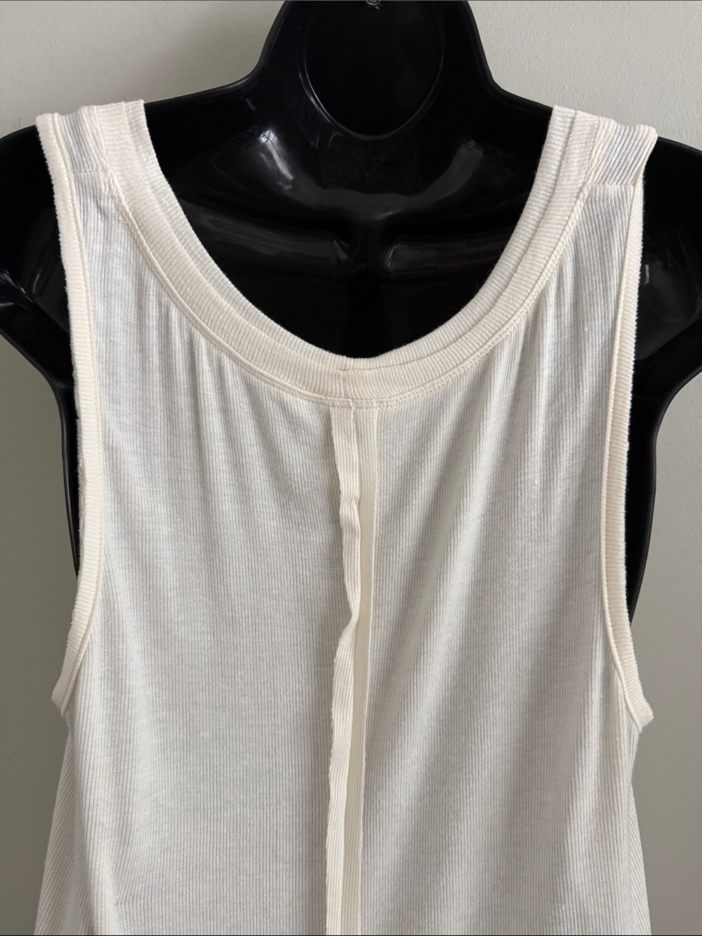 Knox Rose Cream Crochet Trim Tank Top Boho Cottage Core Size Large - Picture 9 of 13